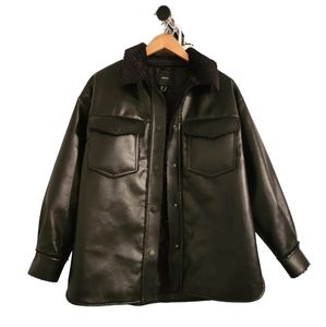 Black leather jacket